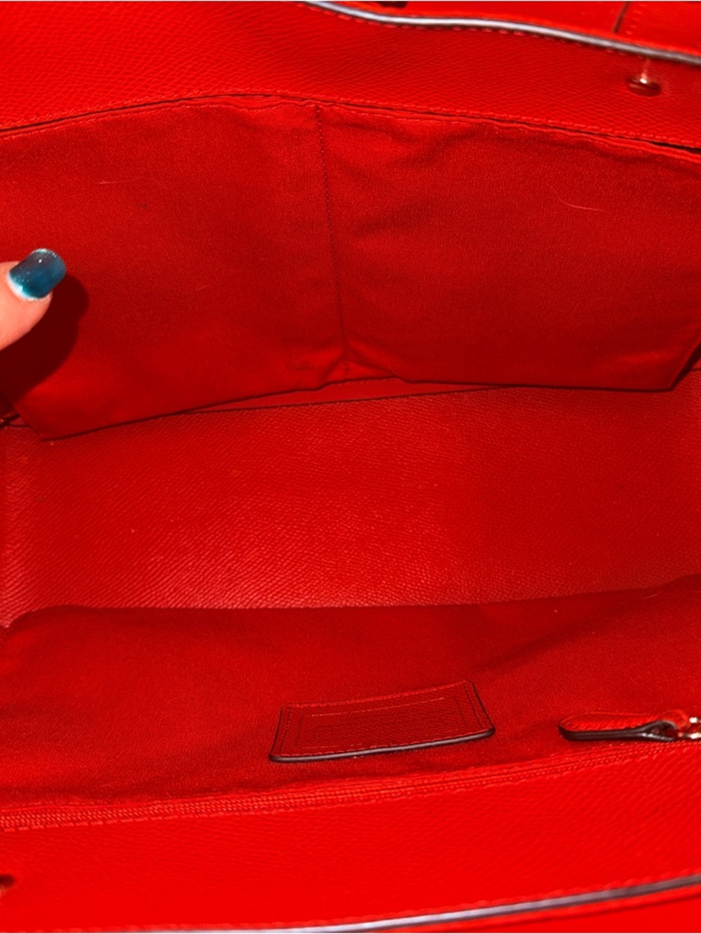 Coach City Tote in Floral Applique Leather-Dahlia Pink F37651 - Picture 4 of 5